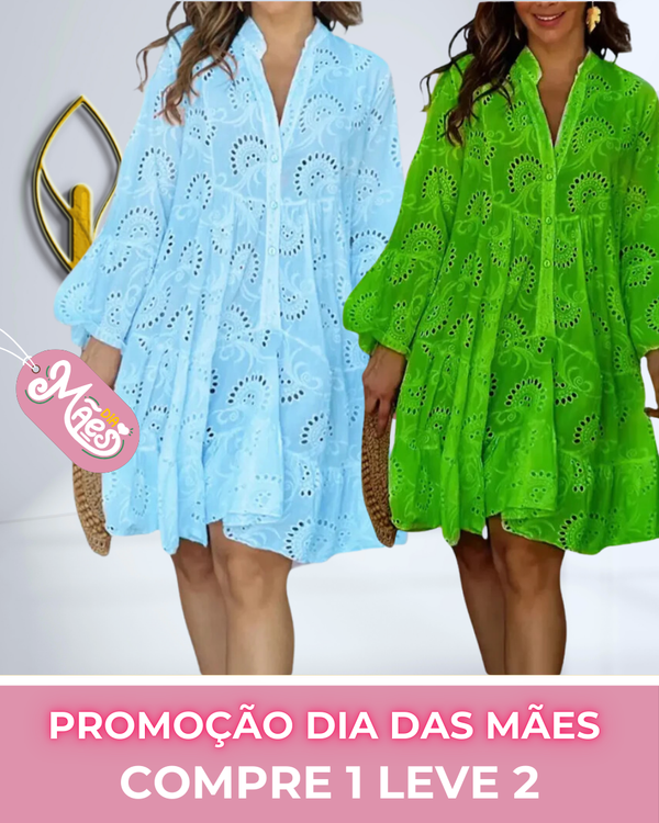 COMPRE 1 LEVE 2 - Vestido Curto Laise Soltinho Feminino